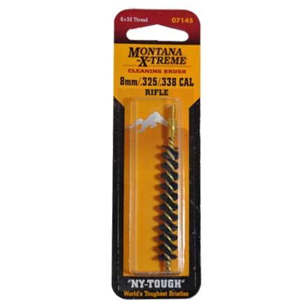 325-338 Caliber/8mm Nylon Bore Brush 8/32" Thread