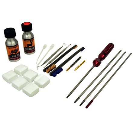 .22-.264 Caliber Cleaning Kit With Sectional Rod