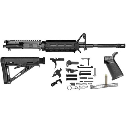 Del-Ton AR-15 Magpul MLOK Rifle Kit - 16" M4 Carbine (Complete Upper, Lower Parts Kit, Black