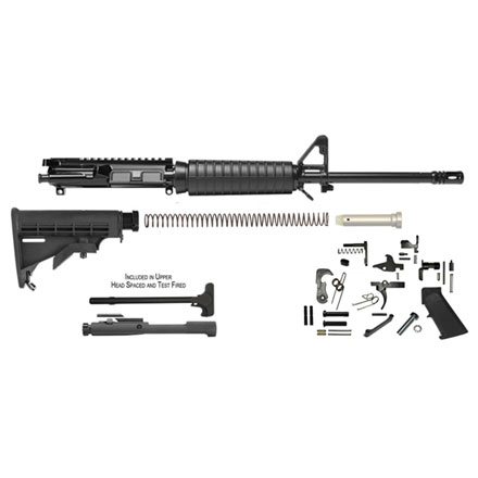 AR-15 16 Inch Heavy Carbine Rifle Kit (Complete Upper, Lower  Parts Kit, Buttstock)
