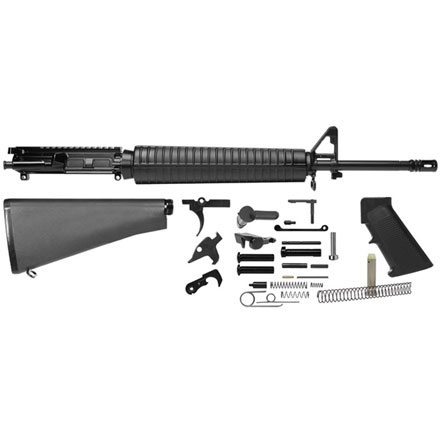 AR-15 20 Inch Heavy Barrel Rifle Kit (Complete Upper, Lower Parts Kit, A2 Buttstock)