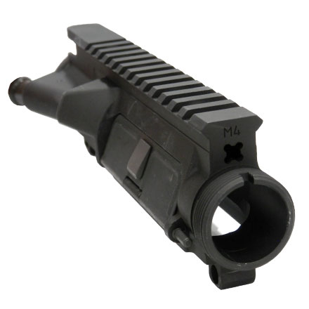 Complete AR-15 A3 Upper Receiver With M4 Feed Ramps and White T-Marks