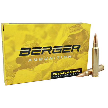 Berger 223 Remington 73 Grain Boat Tail Target 20 Rounds