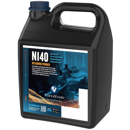 VihtaVuori N140 Smokeless Rifle Powder (8 lbs)