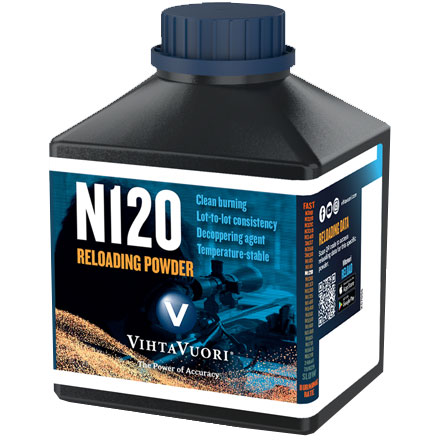 VihtaVuori N120 Smokeless Rifle Powder (1 lb)