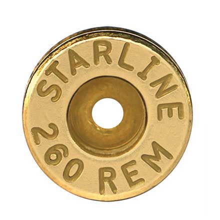 260 Remington Unprimed Rifle Brass 100 Count