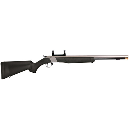 CVA Wolf 50 Cal Muzzleloading Rifle Stainless Steel Barrel Black Stock With Scope Mount