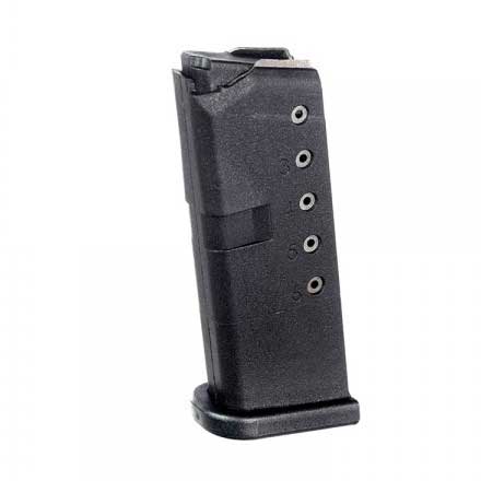 Glock Model 43 9mm 6 Round Black Polymer Magazine