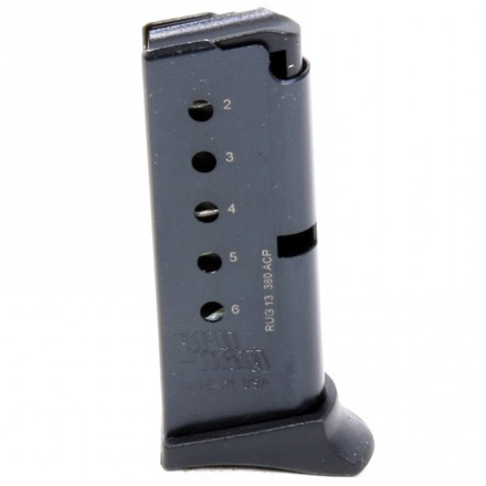Ruger LCP 380 Magazine 6RD 380 ACP Blue Steel