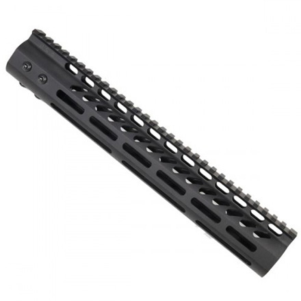 12" Ultra Lightweight Thin M-LOK System Free Floating Handguard With Monolithic Top Rail