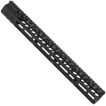 .308 Cal 16.5" ULTRA LIGHTWEIGHT THIN M-LOK FREE FLOATING HANDGUARD WITH MONOLITHIC TOP RAIL