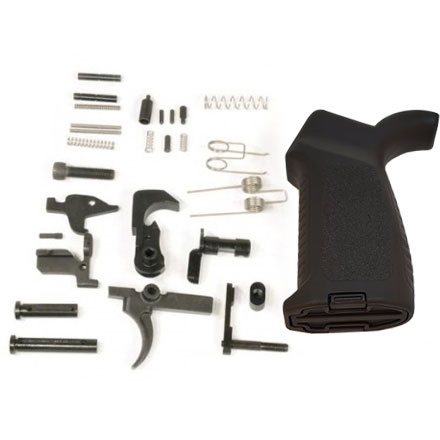 AR 308 Complete Lower Part Kit With Ergonomic Pistol Grip