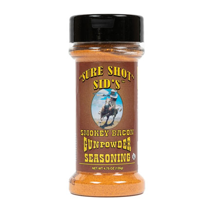 Sure Shot Sids Smokey Bacon Gunpowder Seasoning 4.75oz.
