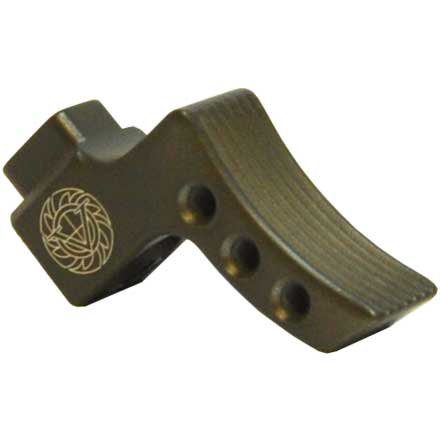 Curved Serration OD Green Trigger Shoe for MPC Trigger