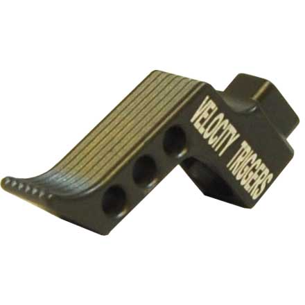 Straight Finger Stop Serration OD Green Trigger Shoe for MPC Trigger