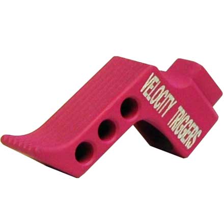 Straight Finger Stop Serration Pink Trigger Shoe for MPC Trigger