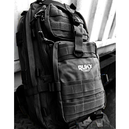 RUKX Gear Tactical 1 Day Backpack Black