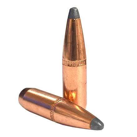 25 Caliber .257 Diameter 117 Grain Boat Tail Spire Point With Cannelure 100 Count