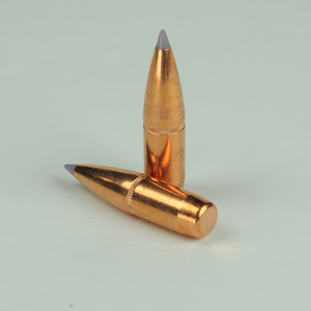30 Caliber .308 Diameter 180 Grain Poly Tipped Boat Tail With Cannelure 100 Count (Blemished)