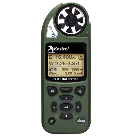 Kestrel 5700 Elite Weather Meter with Applied Ballistics with LINK Olive Drab