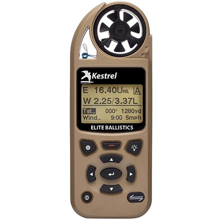 Kestrel 5700 Elite Weather Meter with Applied Ballistics with LINK Desert Tan