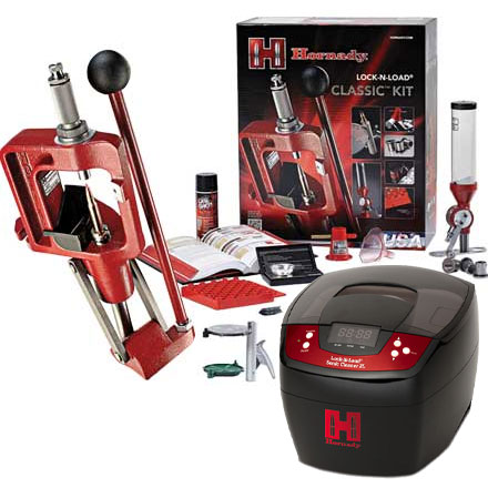 Lock-N-Load Classic Single Stage Press Reloading Kit with FREE 2 Liter Sonic Cleaner Combo