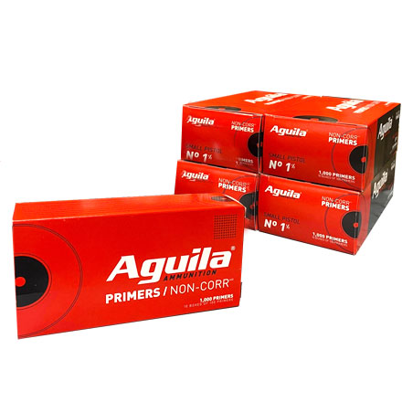 Aguila No. 1-1/2 Small Pistol Primers 5000 Count Case