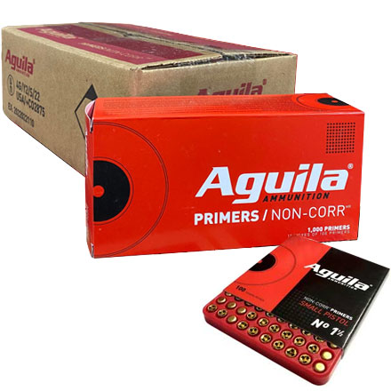Aguila No. 1-1/2 Small Pistol Primers 5000 Count Case