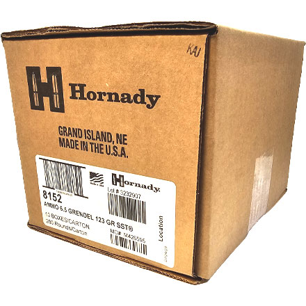 Hornady Custom 6.5 Grendel 123 Grain SST 200 Round Case