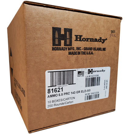 Hornady 6.5 PRC 143 Grain ELD-X 200 Round Case