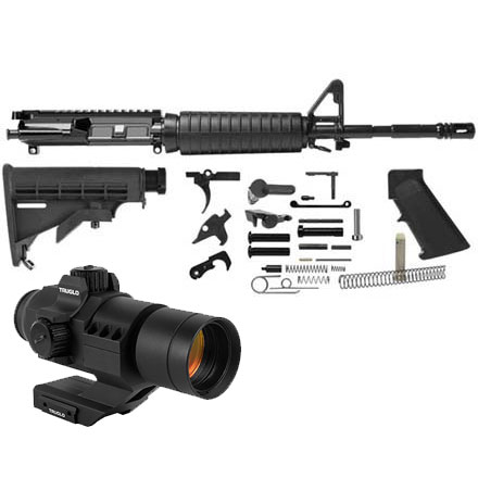 Del-Ton AR-15 16" M4 Carbine Rifle Kit with Truglo 30mm Ignite Red Dot