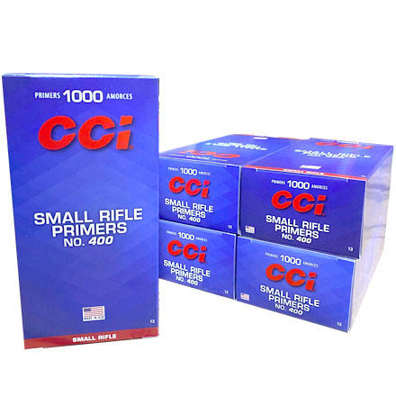 CCI #400 Small Rifle Primers 5000 Count Case