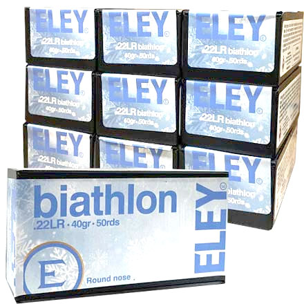 ELEY Biathlon Club 22LR 40 Grain Round Nose 500 Round Brick