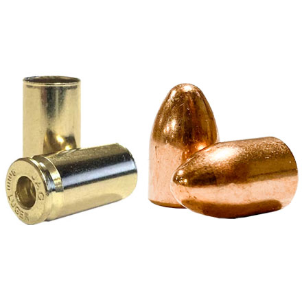9mm Loader Pack (1000ct. 124 Grain FMJ Bullets & 1000ct. New JAG Brass)