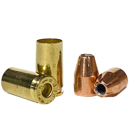 9mm Loader Pack (100ct.  XTP Hollow Point 115 Grain Bullets & 100ct. New Starline Brass)