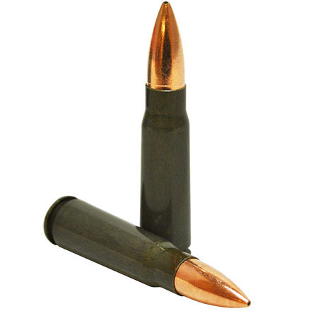 Barnaul 7.62x39 123 Grain Hollow Point Steel Lacquered Case 20 Rounds