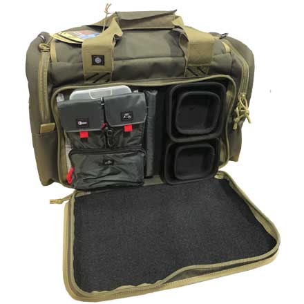 Large Range Bag With Lift Ports And 4 Ammo Dump Cups Olive Green & Khaki