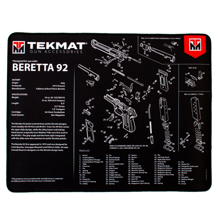 Ultra Beretta 92 Gun Cleaning Mat
