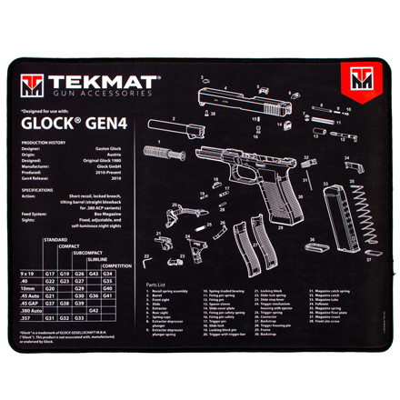 Ultra 20 Glock G4 Gun Cleaning Mat
