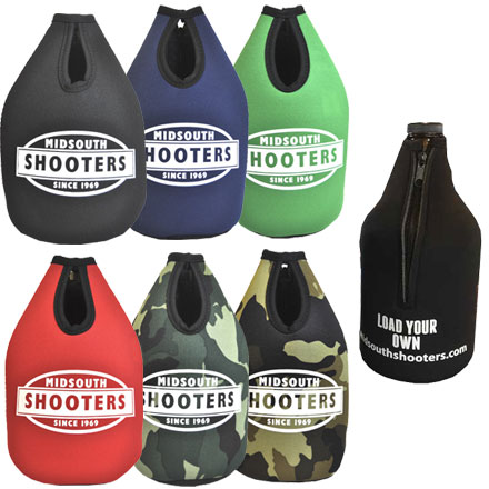 Midsouth Shooters Premium Collapsible Foam 24oz Growler Bottle Zipper Insulator (Assorted Colors)