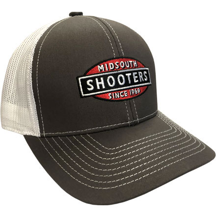 Midsouth Shooters Charcoal Structured Snapback Hats With Mesh Backs