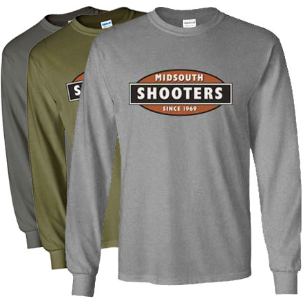 Midsouth Heavy Cotton Long Sleeve T-Shirt With Midsouth Logo (See Full Selection)