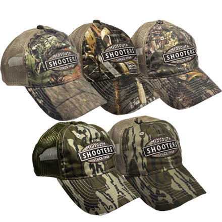 Midsouth Shooters Slightly Distressed Camo Traditional Hat With Mesh Backs