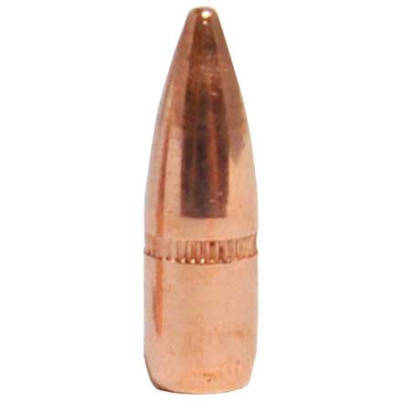 22 Caliber .224 Diameter 55 Grain FMJ Boat Tail With Cannelure 100 Count