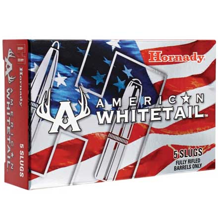 Hornady American Whitetail 12 Gauge 2-3/4" 325 Grain InterLock Slug 5 Rounds