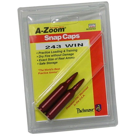 A-Zoom 243 Winchester Metal Snap Caps (2 Pack)
