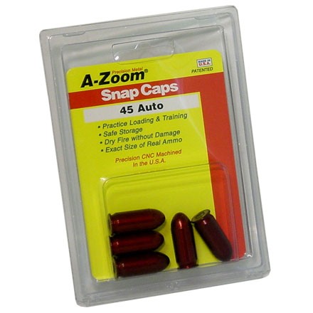 A-Zoom 45 ACP Metal Snap Caps (5 Pack)
