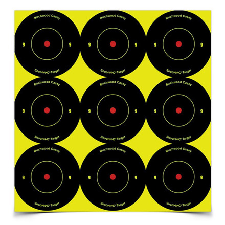 Shoot-N-C 2" Round Bulls Eye Target (12 Pack)