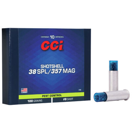CCI Shotshell Pest Control 38 Special & 357Magnum #9 Shot 10 Rounds