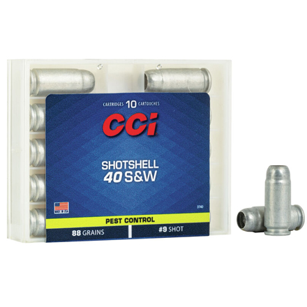 CCI Shotshell Pest Control 40 Smith & Wesson #9 Shot 10 Rounds